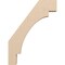 Ekena Millwork 3-inch W x 18-inch D x 24-inch H Merced Rough Cedar Woodgrain TimberThane Knee Brace, Primed BRCUR03X18X24MRCRCPR - alternate 6